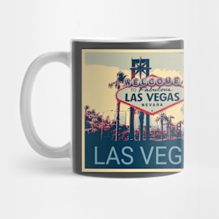 Las Vegas in Shepard Fairey style Mug